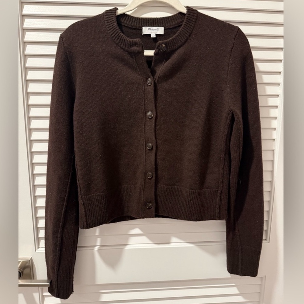 Madewell chasmere brown cardigan